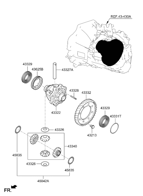 2022 Kia Soul Transaxle Gear-Manual Diagram 3