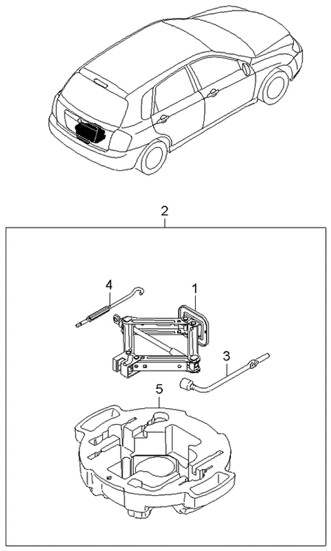 2006 Kia Spectra Ovm Tool Diagram