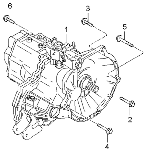 2005 Kia Spectra Transaxle Assy-Manual Diagram