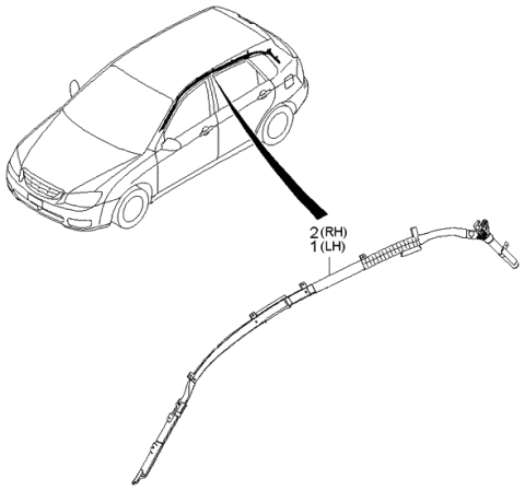 2006 Kia Spectra Curtain Airbag Diagram