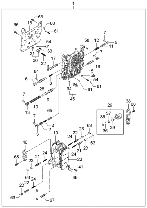 2004 Kia Spectra Transaxle Gear-Auto Diagram 2