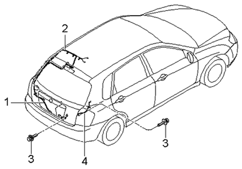 2005 Kia Spectra Trunk Lid Wiring Diagram