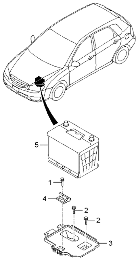 2005 Kia Spectra Battery Diagram