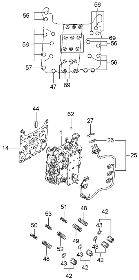 2004 Kia Spectra Transaxle Gear-Auto Diagram 3