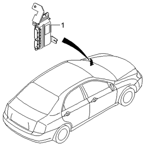 2006 Kia Spectra Transmission Control Unit Diagram