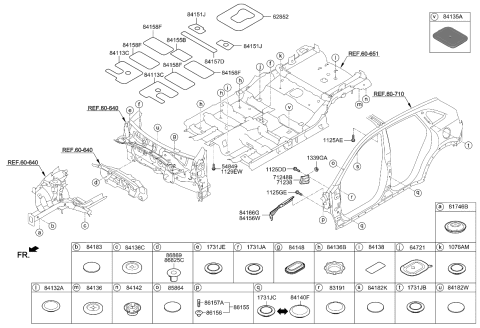 2017 Kia Niro Isolation Pad & Plug Diagram 1