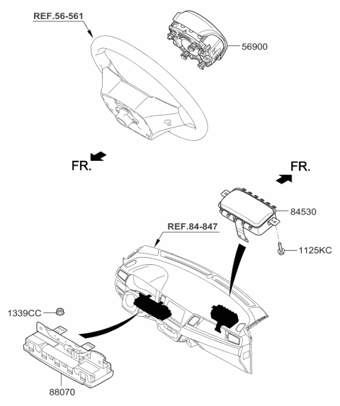 2018 Kia Niro Air Bag System Diagram 1