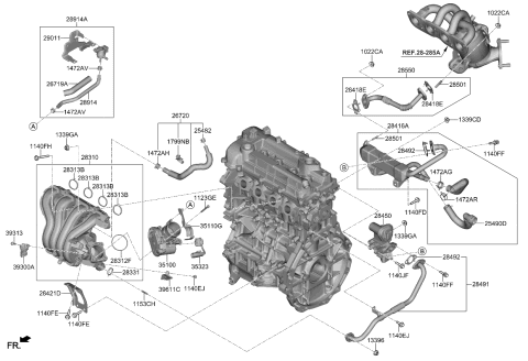 2018 Kia Niro Intake Manifold Diagram