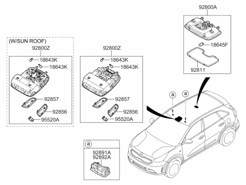 2017 Kia Niro Room Lamp Diagram