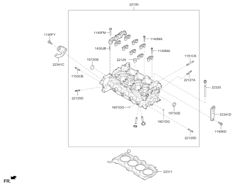 2019 Kia Niro Cylinder Head Diagram