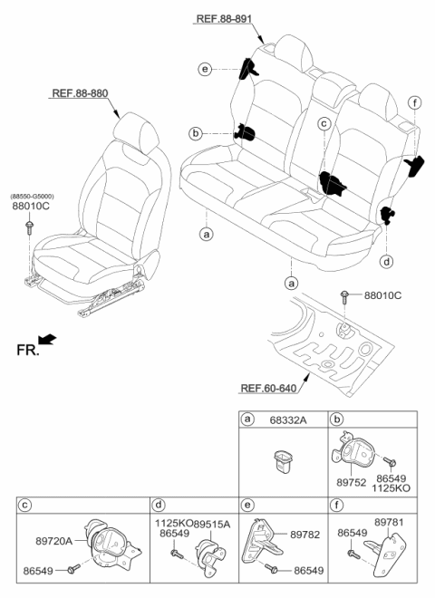 2017 Kia Niro Hardware-Seat Diagram