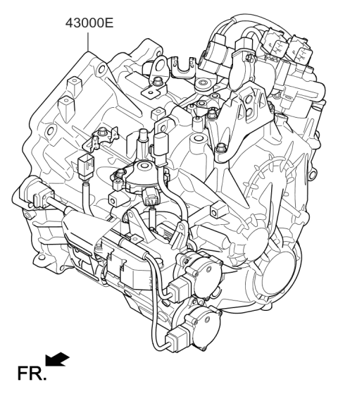 2019 Kia Niro Transmission Assembly-Dc Diagram for 430002B110