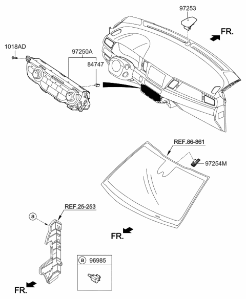 2019 Kia Niro Heater System-Heater Control Diagram