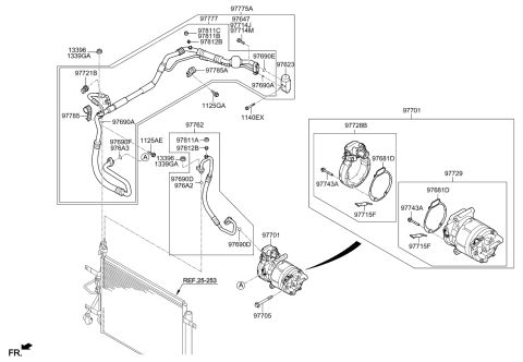 2019 Kia Niro Suction Tube Assembly Diagram for 97775G5490