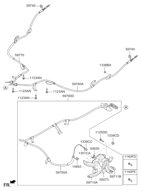 2017 Kia Niro Parking Brake System Diagram