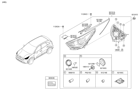 2018 Kia Niro Head Lamp Diagram 2