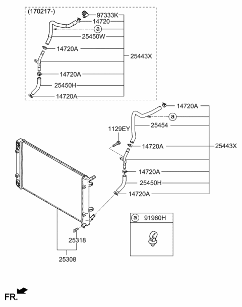 2018 Kia Niro Pipe Assembly-Water Diagram for 25443G2500