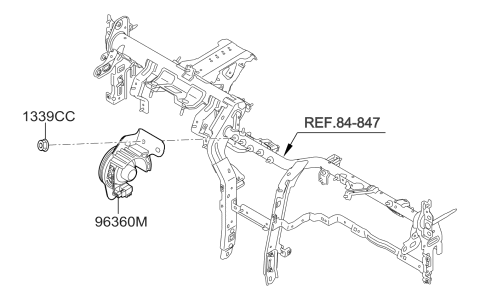 2019 Kia Niro Center Dash Dash Speaker Diagram for 96390G5500