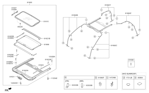 2019 Kia Niro Sunroof Diagram