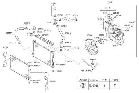 2017 Kia Rio Cap Assembly-Radiator Re Diagram for 254401R000