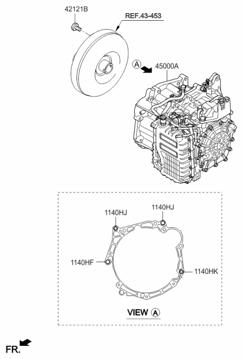 2016 Kia Rio Transaxle Assy-Auto Diagram