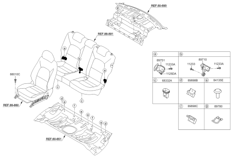 2016 Kia Rio Hardware-Seat Diagram
