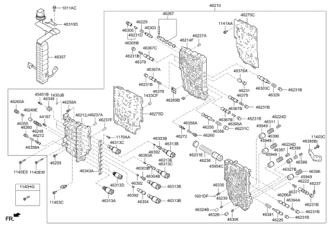 2016 Kia Rio Transmission Valve Body Diagram