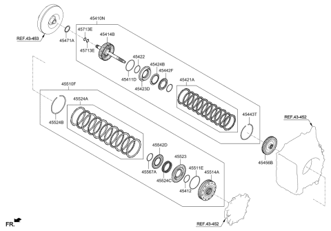 2017 Kia Rio Transaxle Clutch-Auto Diagram