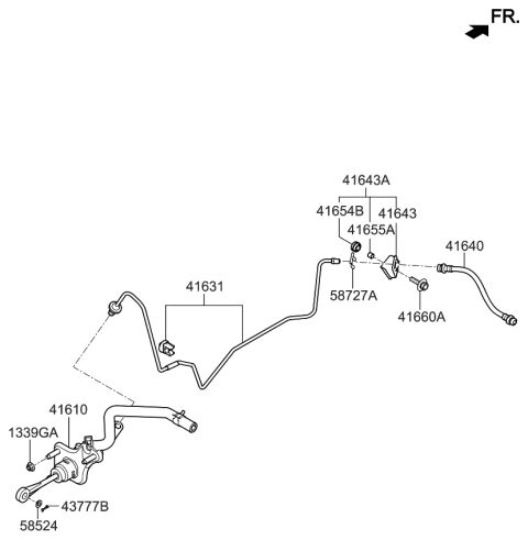 2017 Kia Rio Clutch Master Cylinder Diagram