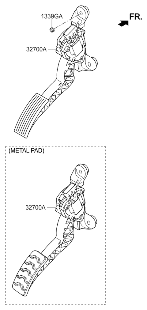 2016 Kia Rio Accelerator Pedal Diagram