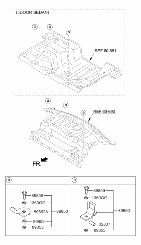 2016 Kia Rio Child Rest Holder Diagram