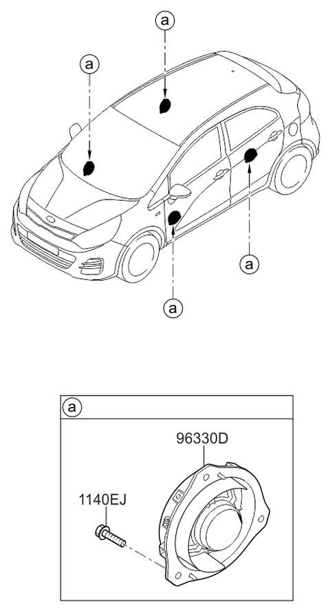 2016 Kia Rio Speaker Diagram