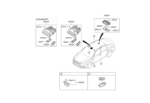 2020 Kia Optima Hybrid Room Lamp Diagram