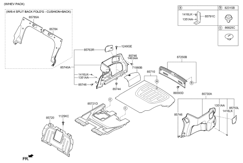 2020 Kia Optima Hybrid Luggage Compartment Diagram 1