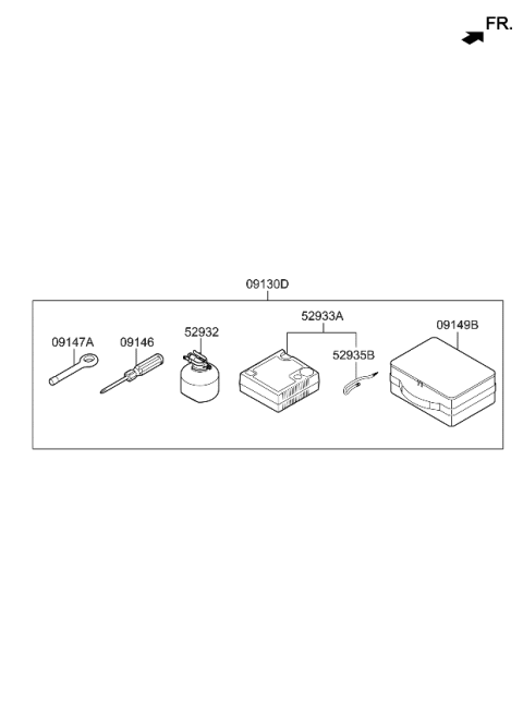 2019 Kia Optima Hybrid Ovm Tool Diagram