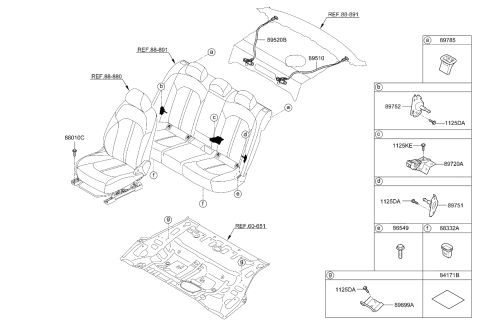 2019 Kia Optima Hybrid Hardware-Seat Diagram