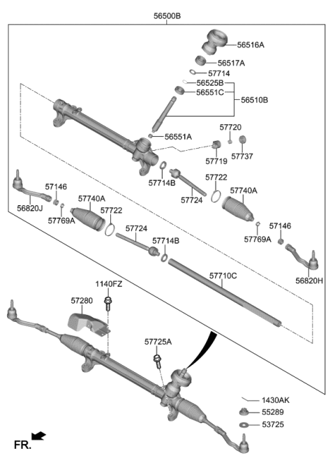 2019 Kia Optima Hybrid Clip Diagram for 57773D4000