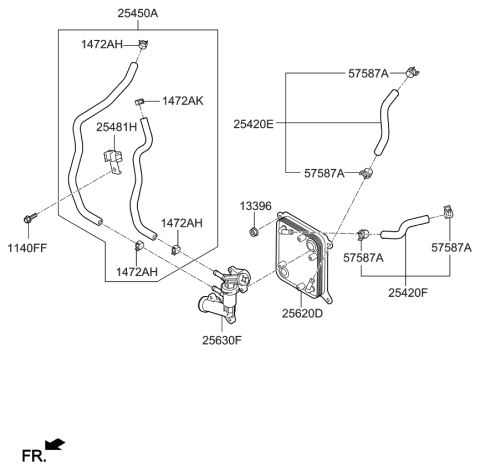 2019 Kia Optima Hybrid Oil Cooling Diagram