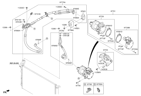 2020 Kia Optima Hybrid Body Kit-Compressor Diagram for 97729E6010