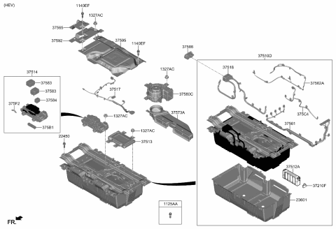 2019 Kia Optima Hybrid High Voltage Battery System Diagram 2