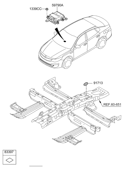 2020 Kia Optima Hybrid Parking Brake System Diagram