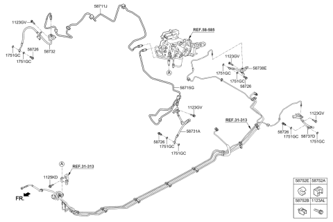 2020 Kia Optima Hybrid Brake Fluid Line Diagram