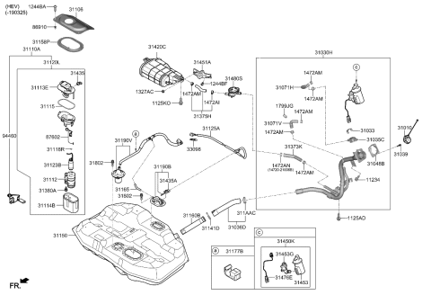 2019 Kia Optima Hybrid Fuel System Diagram 3