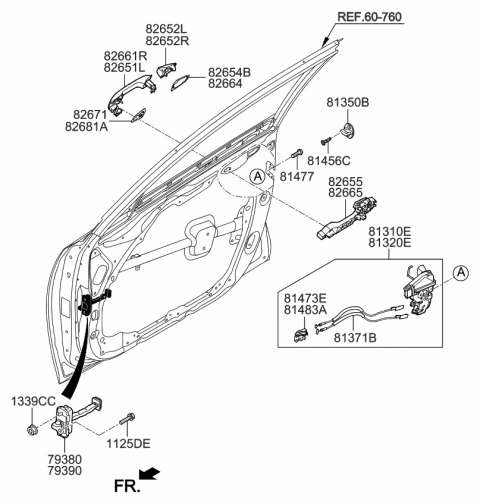 2019 Kia Optima Hybrid Locking-Front Door Diagram