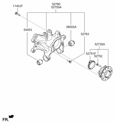 2019 Kia Optima Hybrid Rear Axle Diagram