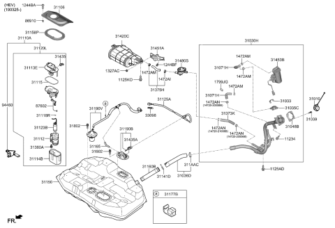 2020 Kia Optima Hybrid Fuel System Diagram 2