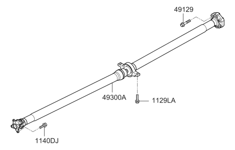 2020 Kia Sorento Propeller Shaft Diagram