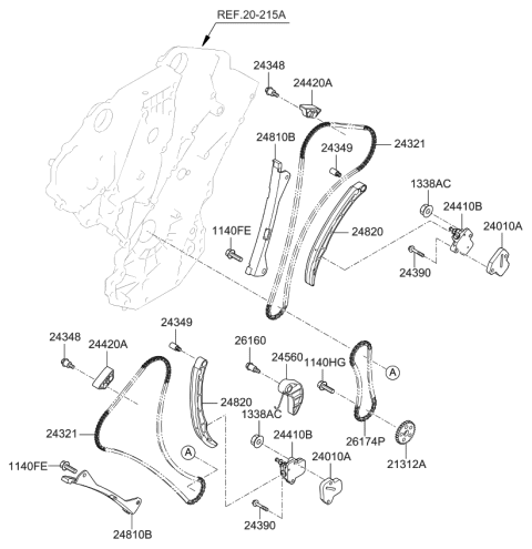 2020 Kia Sorento Camshaft & Valve Diagram 3