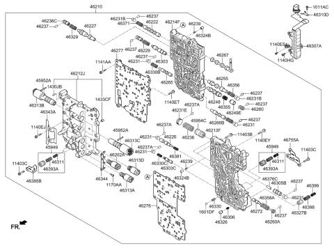 2020 Kia Sorento Transmission Valve Body Diagram 3