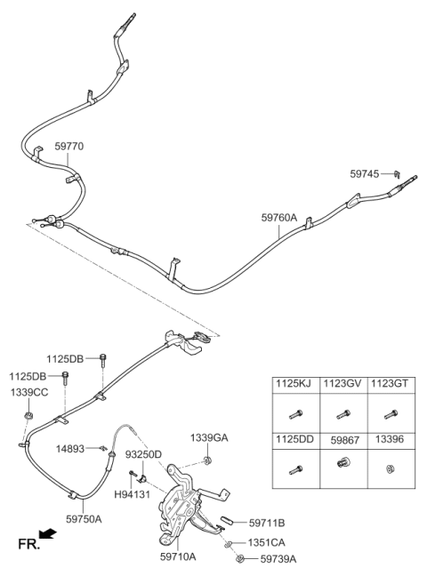 2020 Kia Sorento Cover-Parking Diagram for 597853M010